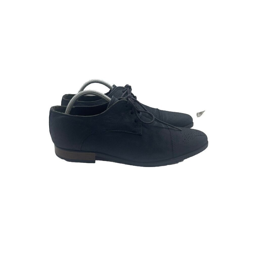 HRX Signature Men's Size 9 US 8 UK Navy Classic Lace Up Oxford Loafers Shoes